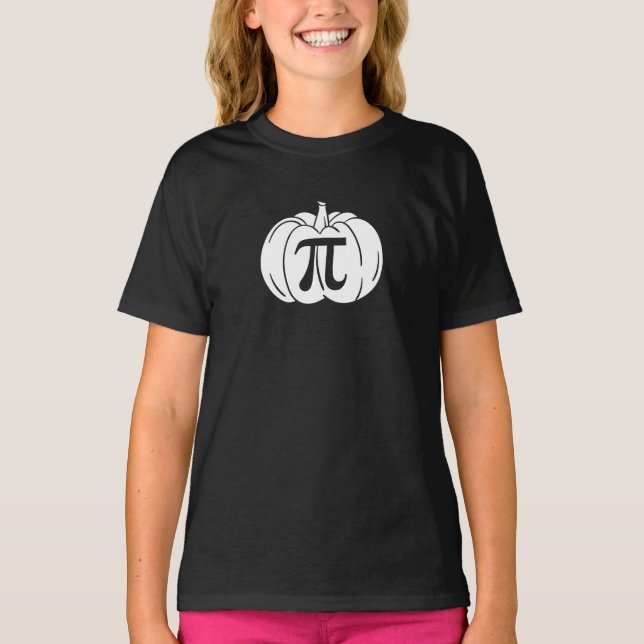 Pumpkin Pi Halloween T Shirt (Framsida)