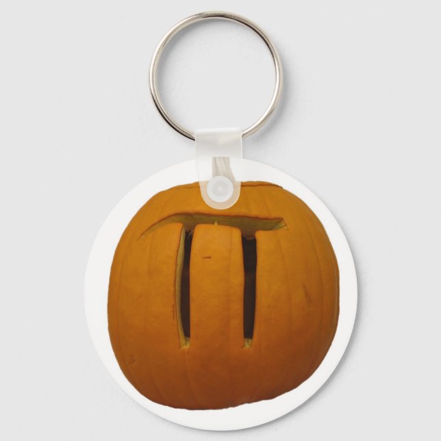 Pumpkin Pi Keychain Nyckelring (Framsida)