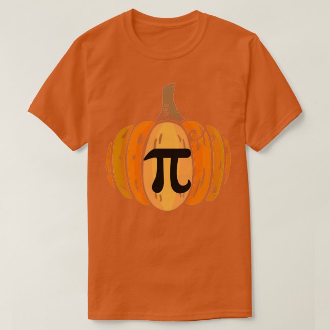 Pumpkin Pi Math Halloween-Thanksgiving T Shirt (Design framsida)