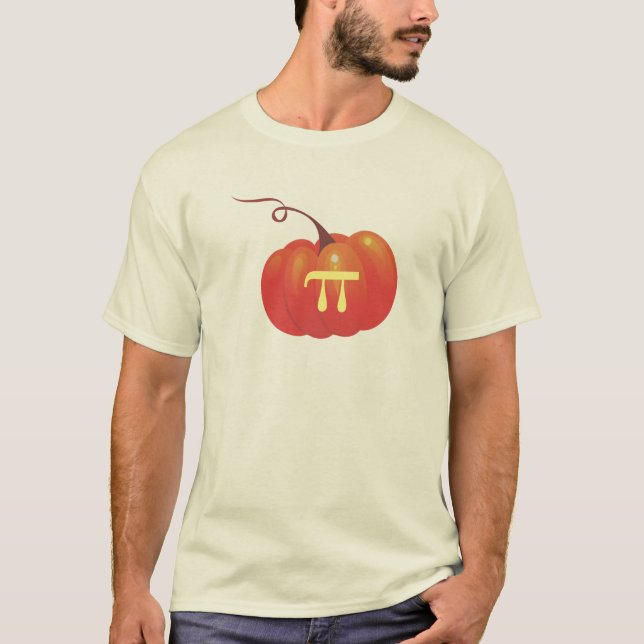 Pumpkin Pi Math Teacher Fall Thanksgiving Geek T Shirt (Framsida)