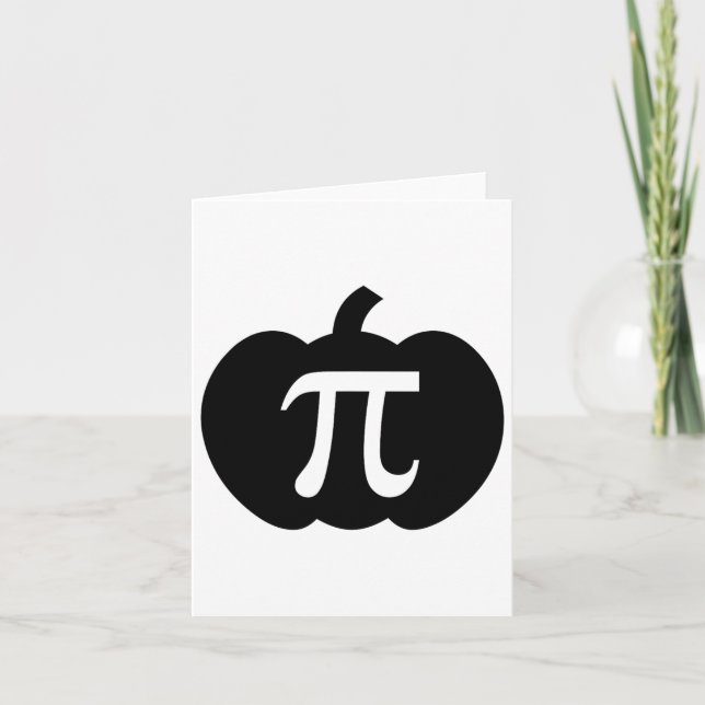 Pumpkin Pi Paj Math Teacher Halloween Funny Kristu Kort (Framsida)