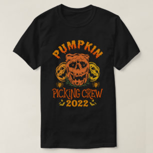 Pumpkin Picking Crew 2022 Funny Halloween Costume T Shirt
