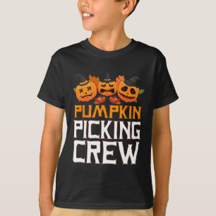Pumpkin Picking Crew Halloween-familjmatchning T Shirt