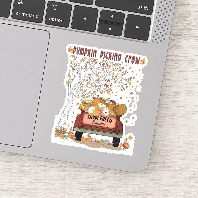 Pumpkin Picking Crew Klistermärken (Detalj)