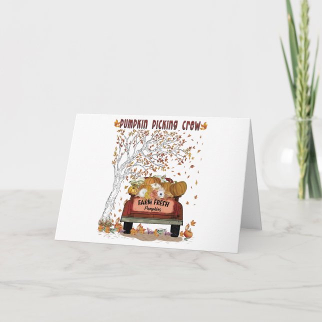 Pumpkin Picking Crew Kort (Framsida)