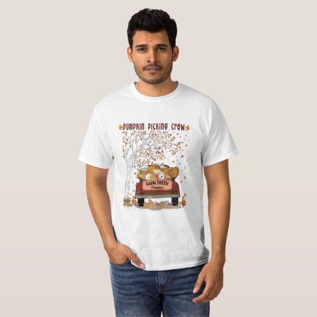 Pumpkin Picking Crew T Shirt (Hel framsida)