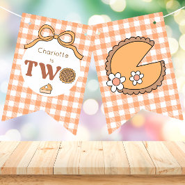 Pumpkin Pie Birthday Banner Vimplar