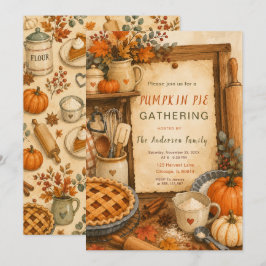 Pumpkin Pie-fest Inbjudningar