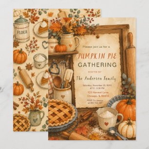 Pumpkin Pie-fest Inbjudningar