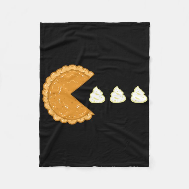 Pumpkin Pie Gamer Thanksgiving  Fleecefilt (Framsidan)