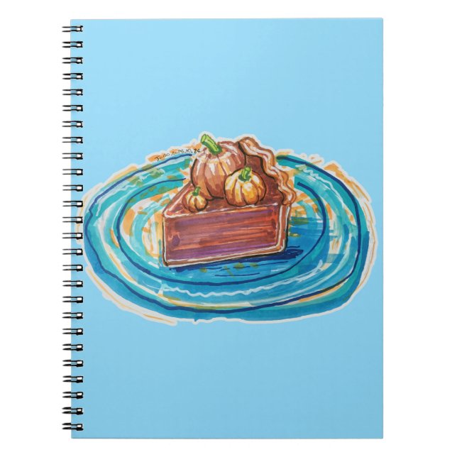 Pumpkin Pie Slice Anteckningsbok (Framsidan)