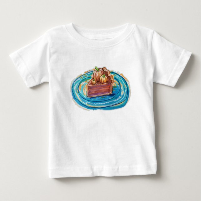 Pumpkin Pie Slice T Shirt (Framsida)