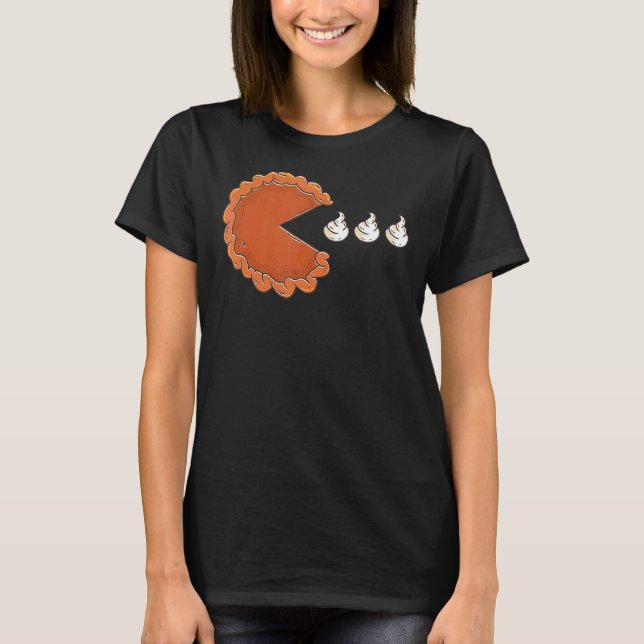 Pumpkin Pie Thanksgiving T Shirt (Framsida)