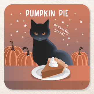 Pumpkin Pie Underlägg Papper Kvadrat