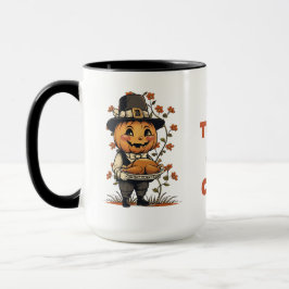 Pumpkin Pilgrim Thanksgiving Mugg