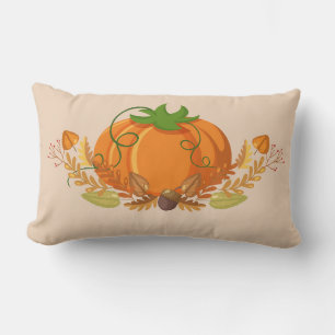 Pumpkin Pillow för hösten Lumbarkudde