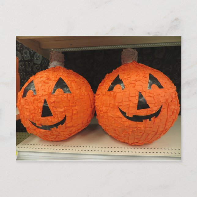 Pumpkin Pinata Vykort (Framsida)