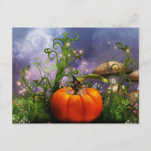 Pumpkin Pixie-vykort Vykort