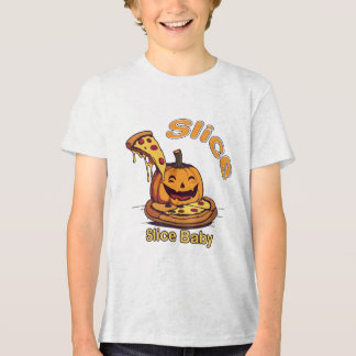 Pumpkin Pizza Party - Funny Halloween Food Design T Shirt