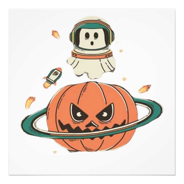 Pumpkin Planet Fototryck (Framsidan)