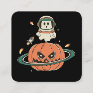 Pumpkin Planet Fyrkantigt Visitkort