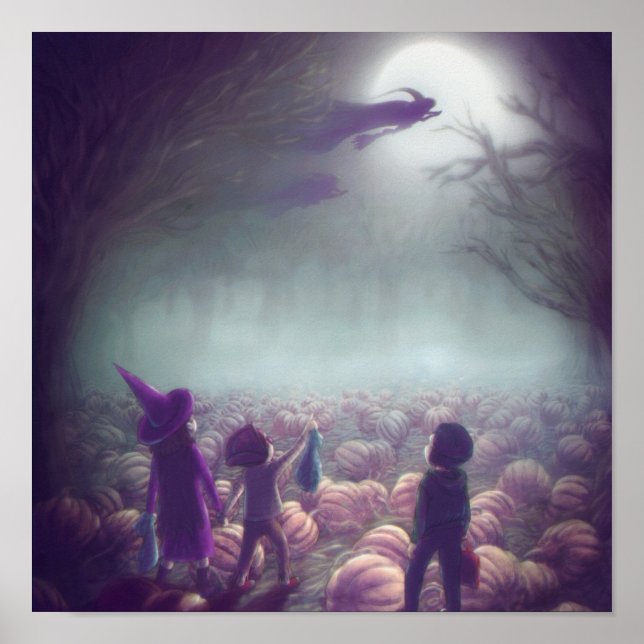 Pumpkin-plåster som flyger från tidigare trick- el poster (Framsidan)