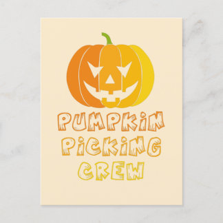 Pumpkin-plockbesättning Vykort