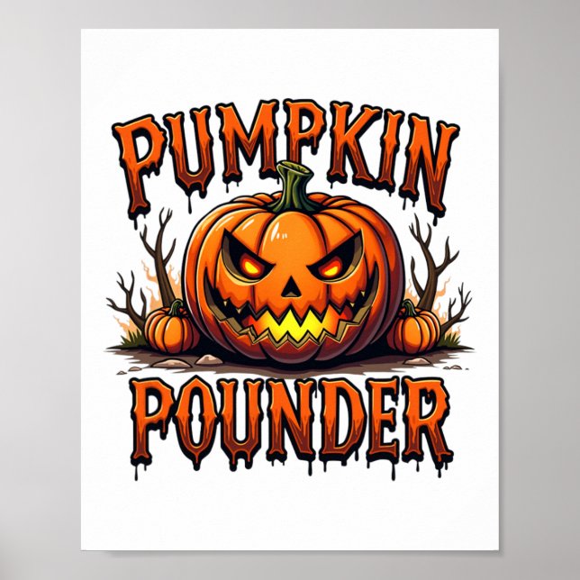 Pumpkin Pounder Top för Ginger Red Head-partner Poster (Framsidan)