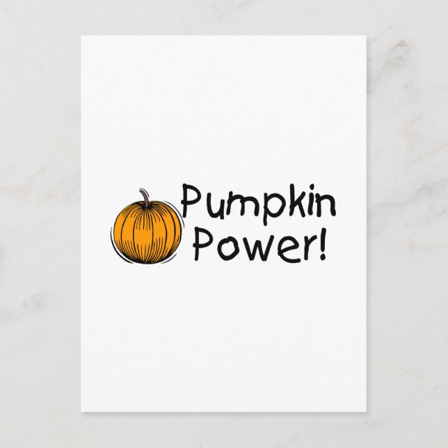 Pumpkin Power Vykort (Framsida)