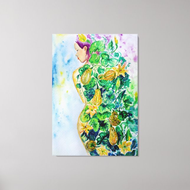 Pumpkin Princess Painting Canvas - Målning (Framsida)