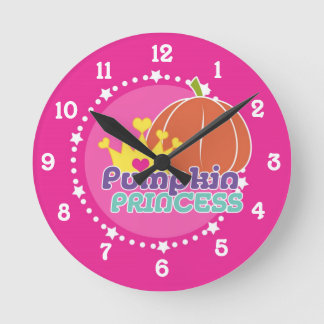 Pumpkin Princess Rund Klocka