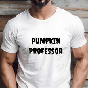 Pumpkin Professor Black-lärartypografi T Shirt