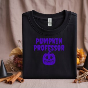 Pumpkin Professor lila typografi T Shirt