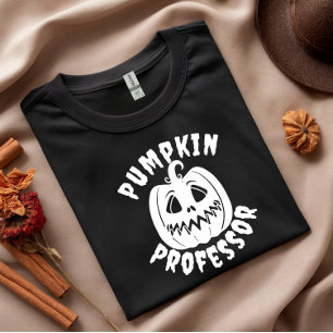 Pumpkin Professor white typografi T Shirt