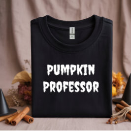 Pumpkin Professor white typografi T Shirt