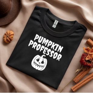 Pumpkin Professor white typografi T Shirt