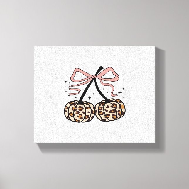 Pumpkin, Pumpkin Cherries, Leopard Pumpkin, P Canvastryck (Framsida)