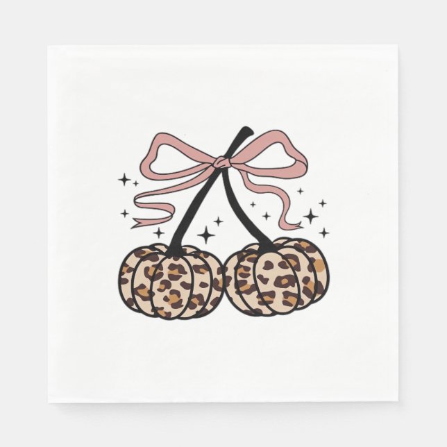 Pumpkin, Pumpkin Cherries, Leopard Pumpkin, P Pappersservett (Framsidan)