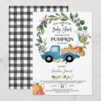 Pumpkin Pumpkin Lastbil Pumpkin Fall Baby Shower f