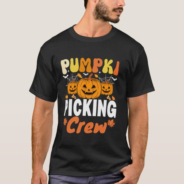 Pumpkin Pumpkin-matchande pumpfack för besättnings T Shirt (Framsida)
