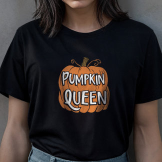 Pumpkin Queen Fall Halloween T-Shirt