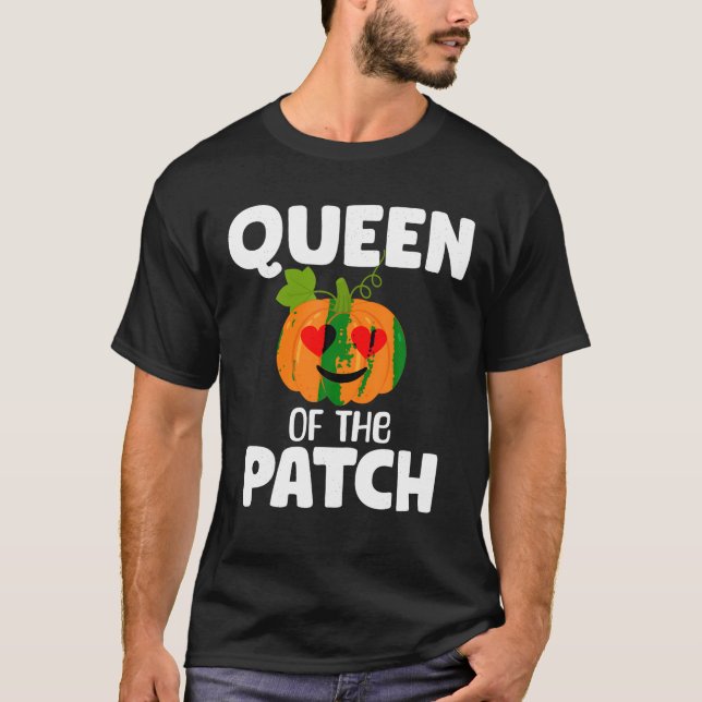 Pumpkin Queen of the Patch Funny Family Matching H T Shirt (Framsida)