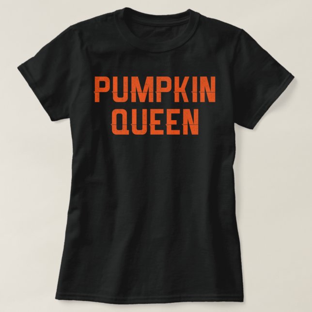 Pumpkin Queen Shirt Halloween Costume Shirt T Shirt (Design framsida)