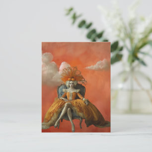 Pumpkin Queen Surreal Art-vykort Vykort