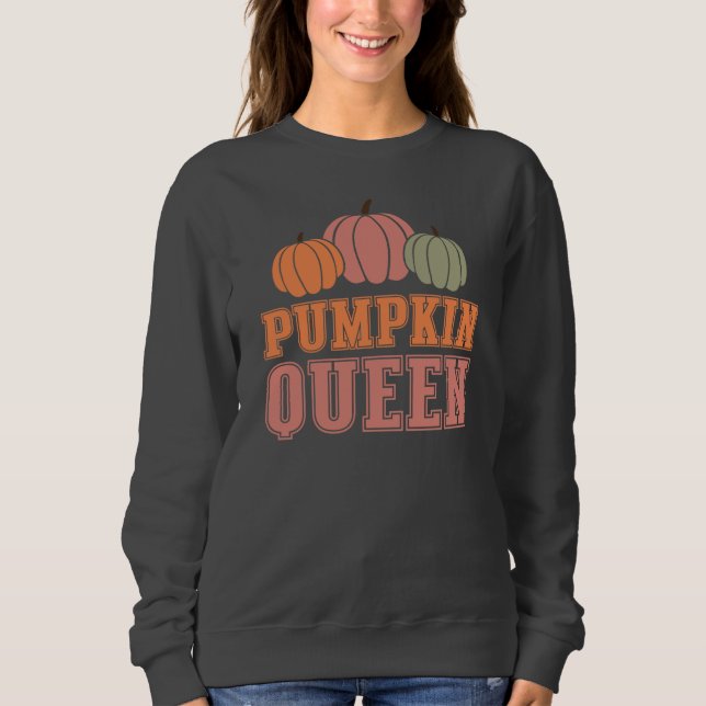 Pumpkin Queen Sweatshirt T Shirt (Framsida)