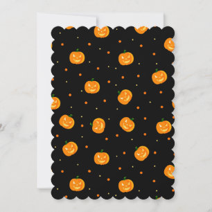 Pumpkin Rain Flat Greeting Card Inbjudningar