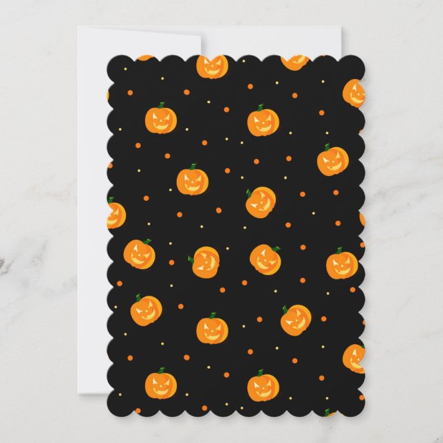 Pumpkin Rain Flat Greeting Card Inbjudningar (Framsida)