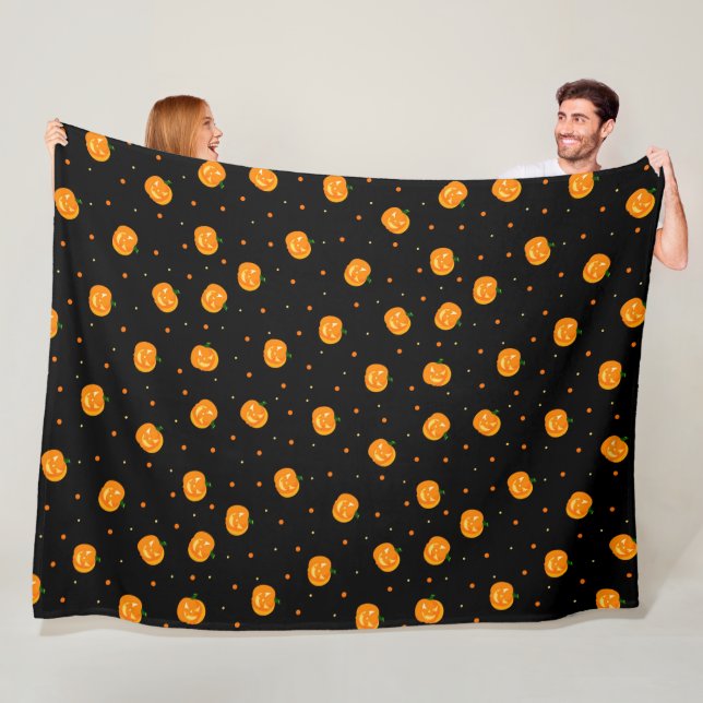 Pumpkin Rain Fleece Blanket (På plats)