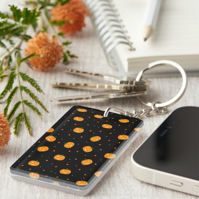 Pumpkin Rain Keychain (Högra Framsidan)