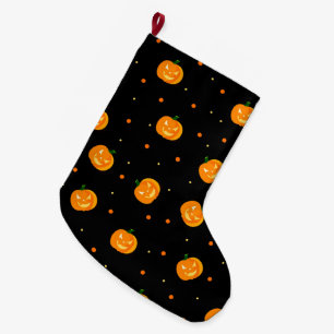 Pumpkin Rain Stocking Stor Julstrumpa
